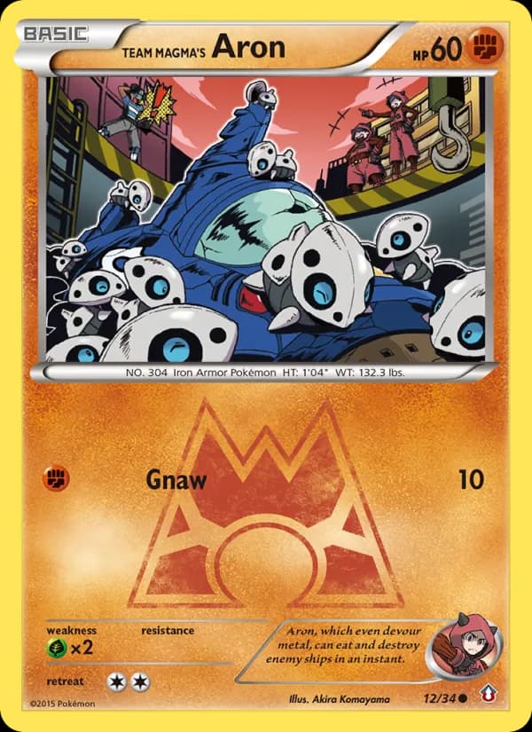 Team Magma's Aron 12/34, Double Crisis