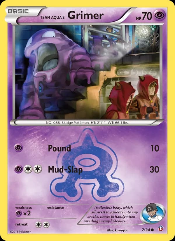 Team Aqua's Grimer 7/34, Double Crisis