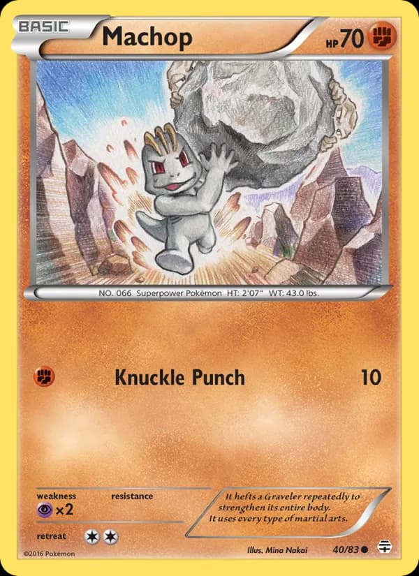 Machop 40/83, Generations