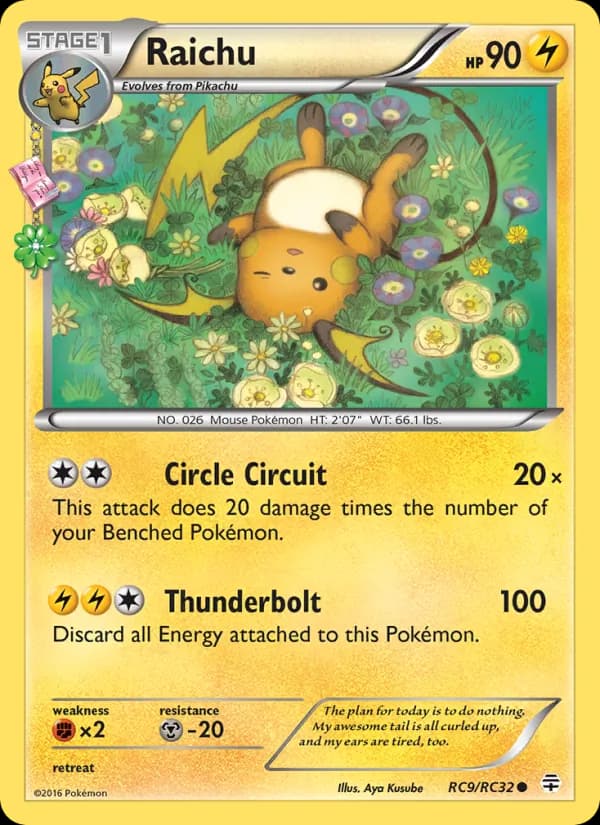 Raichu RC9/83, Generations
