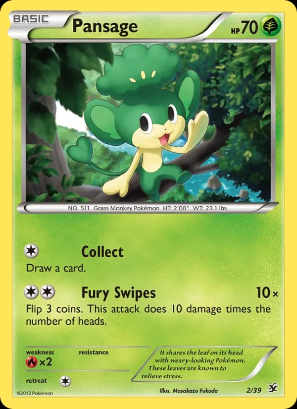 Pansage 2/39, Kalos Starter Set