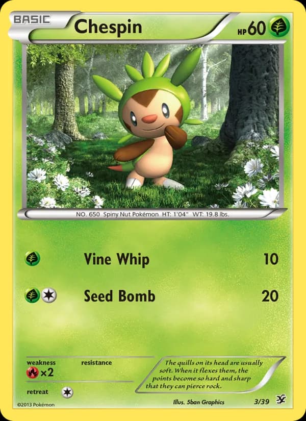Chespin 3/39, Kalos Starter Set
