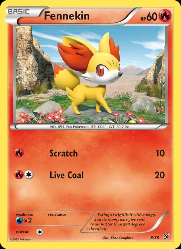 Fennekin 8/39, Kalos Starter Set
