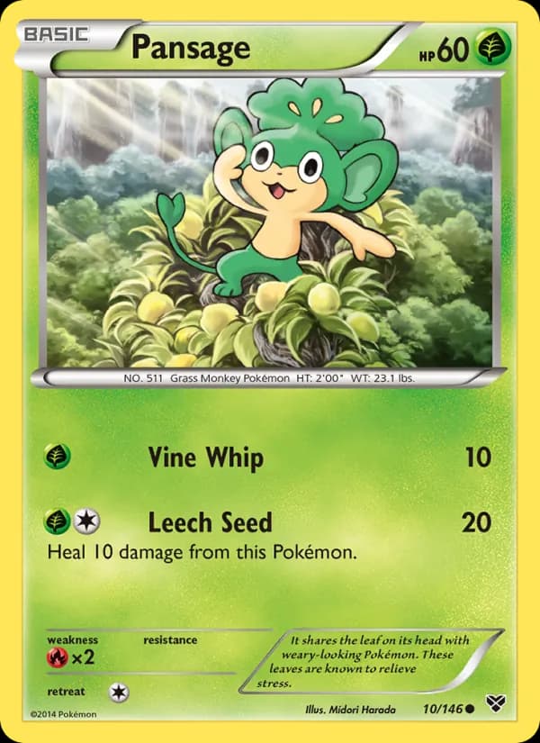 Pansage 10/146, XY