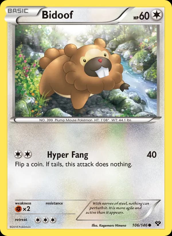 Bidoof 106/146, XY