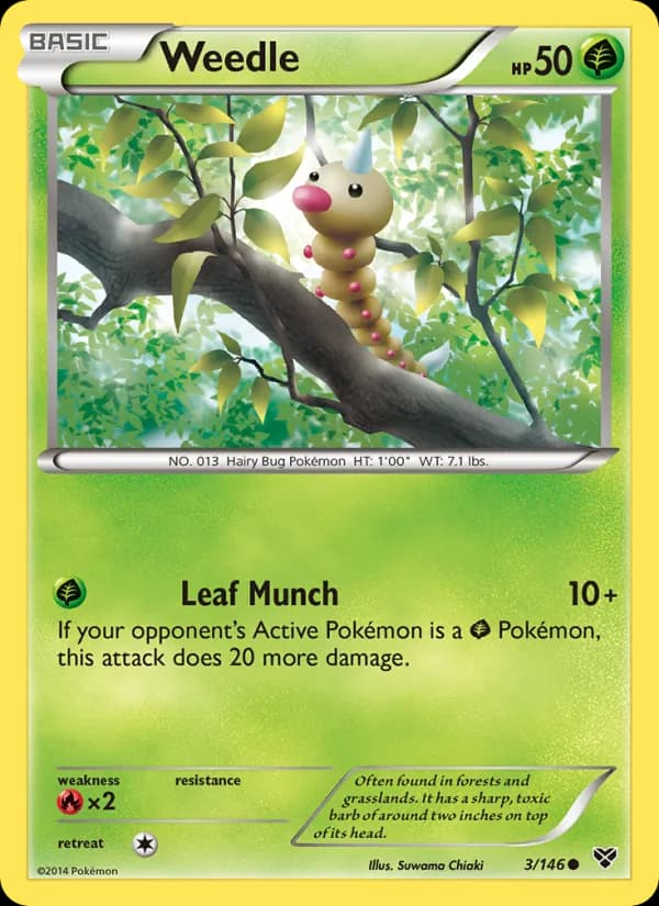 Weedle 3/146, XY