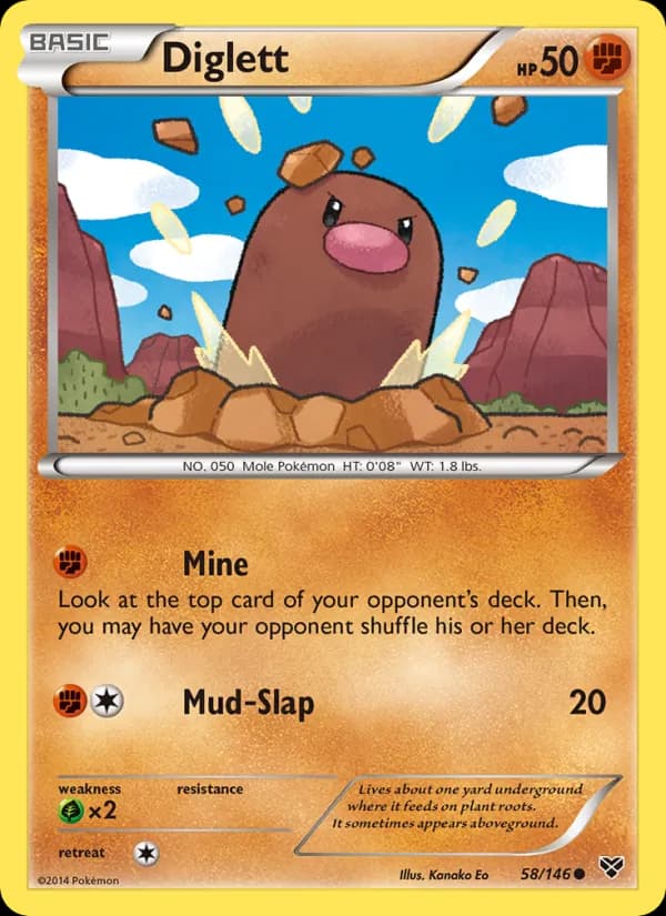Diglett 58/146, XY