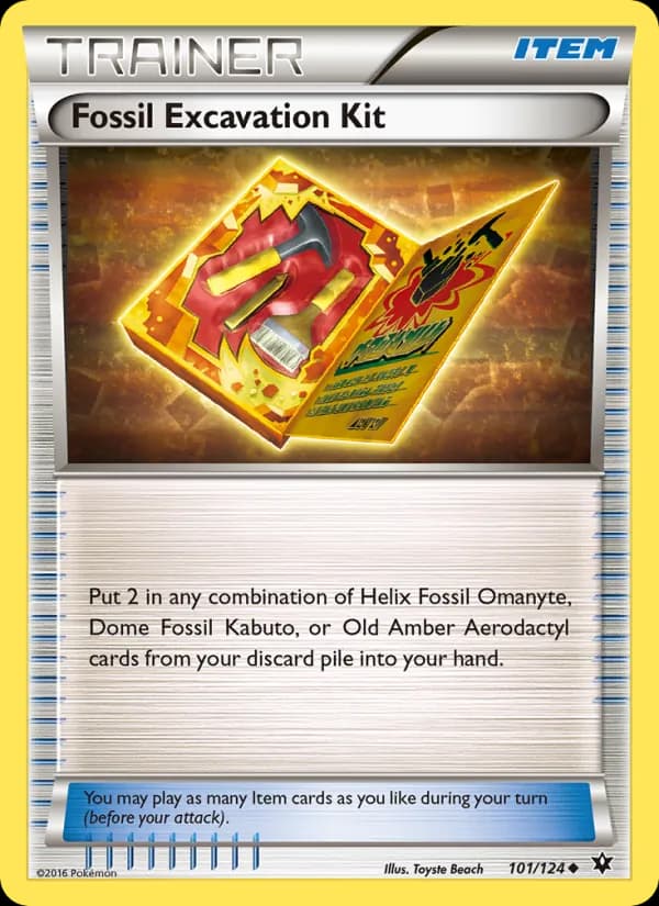 Fossil Excavation Kit 101/124, Fates Collide
