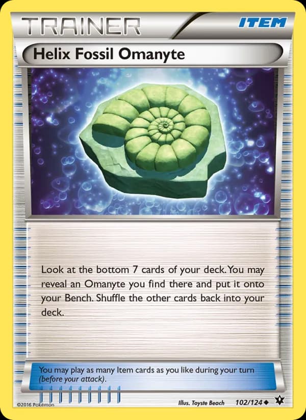 Helix Fossil Omanyte 102/124, Fates Collide