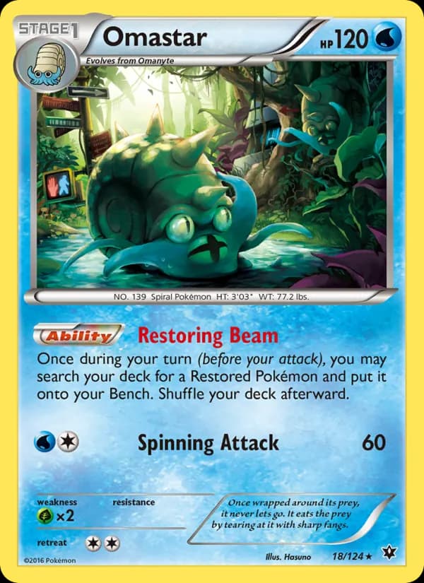 Omastar 18/124, Fates Collide