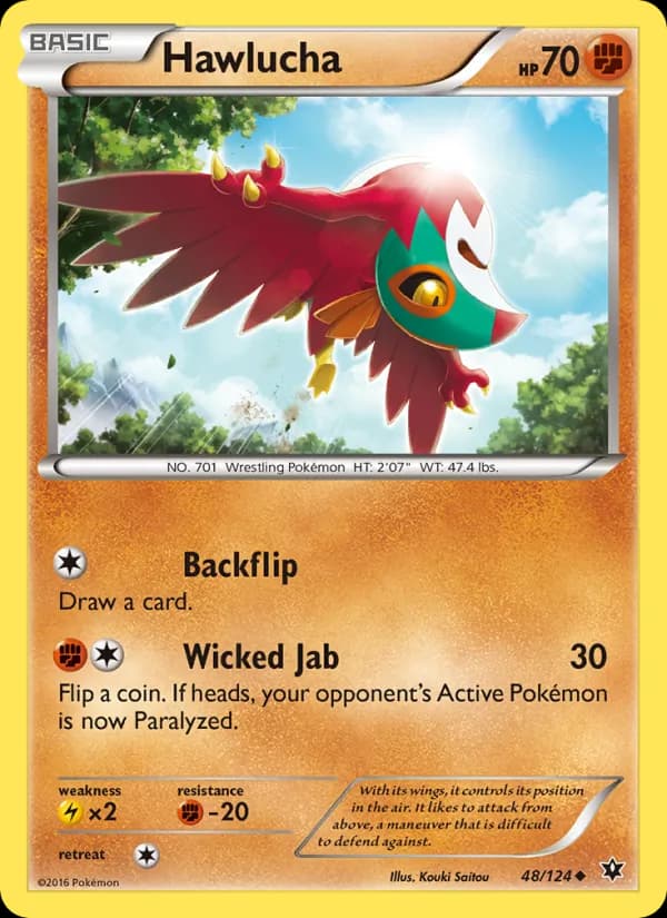 Hawlucha 48/124, Fates Collide