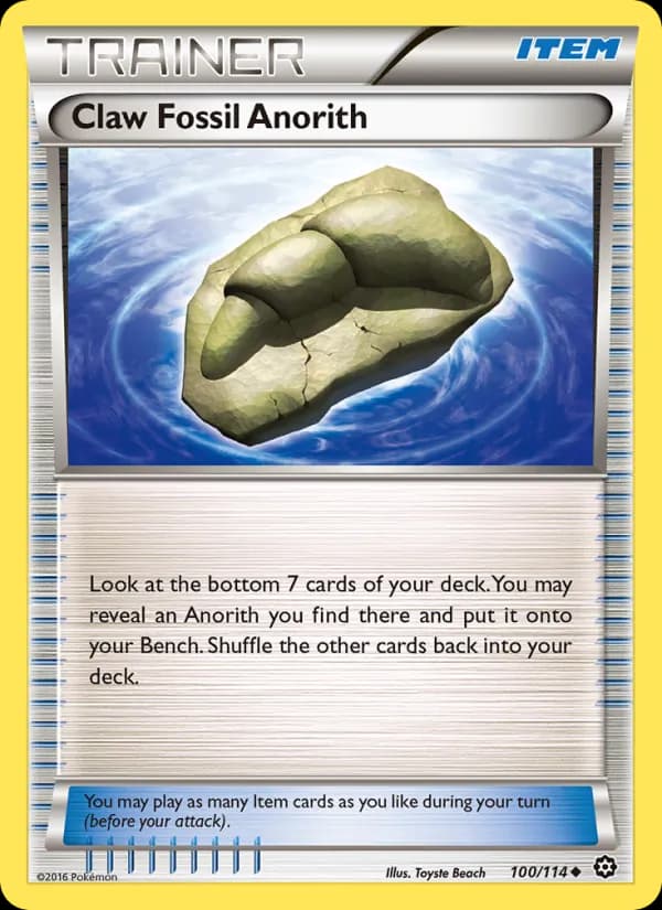 Claw Fossil Anorith 100/114, Steam Siege
