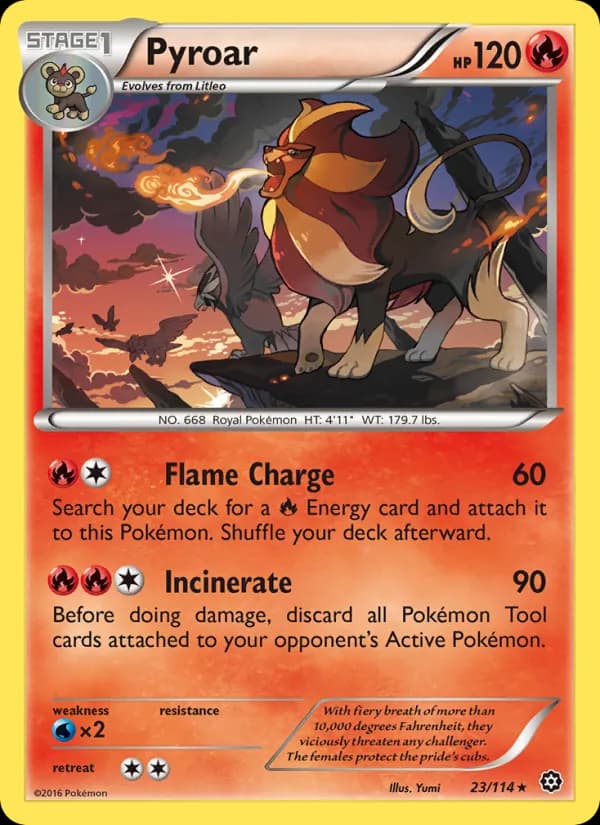Pyroar 23/114, Steam Siege