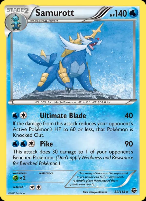 Samurott 32/114, Steam Siege
