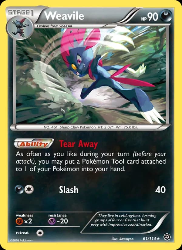 Weavile 61/114, Steam Siege