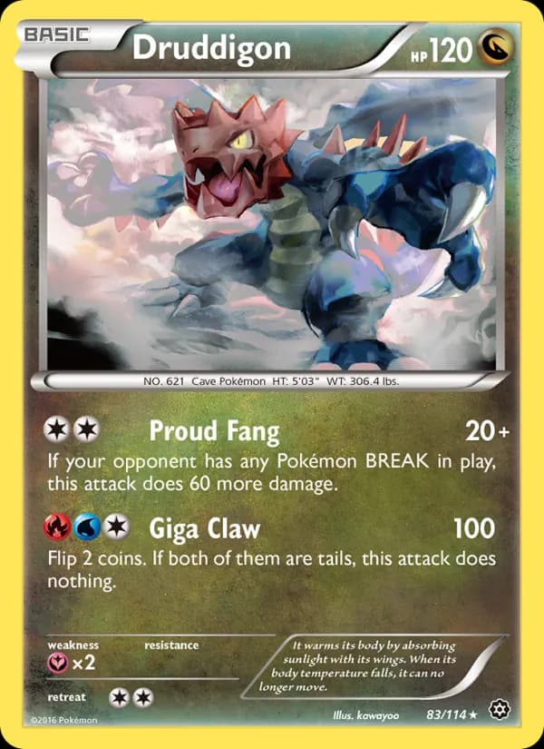 Druddigon 83/114, Steam Siege