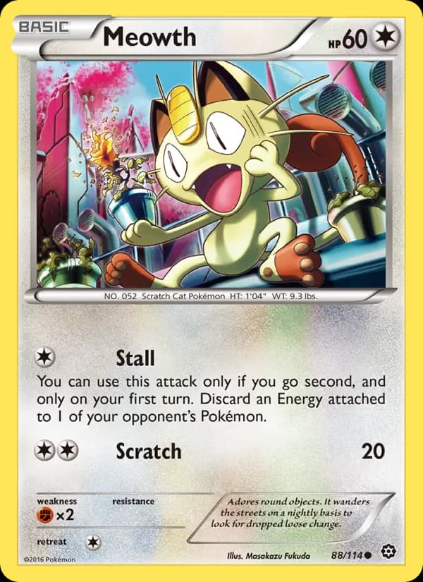 Meowth 88/114, Steam Siege