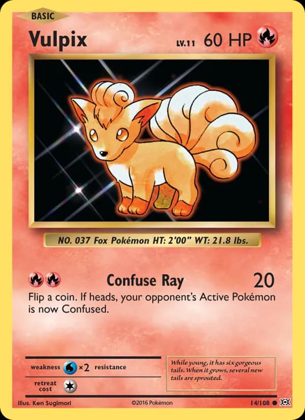 Vulpix 14/108, Evolutions