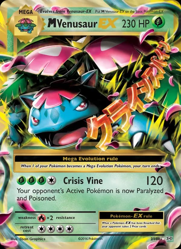 M Venusaur EX 2/108, Evolutions