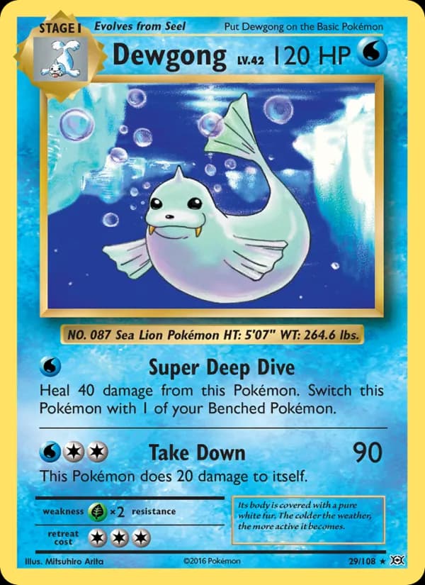 Dewgong 29/108, Evolutions