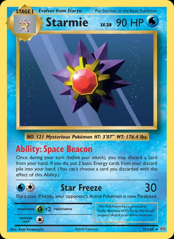 Starmie 31/108, Evolutions