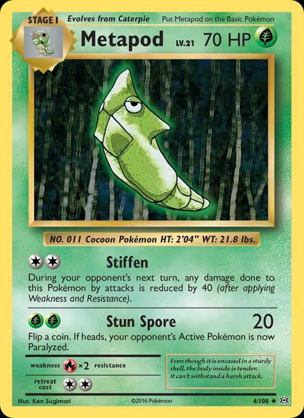 Metapod 4/108, Evolutions