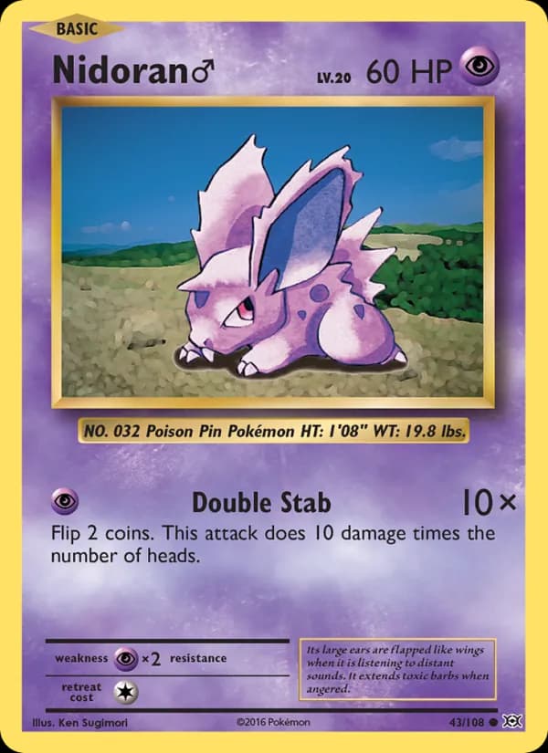 Nidoran♂ 43/108, Evolutions