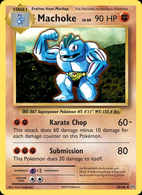 Machoke 58/108, Evolutions