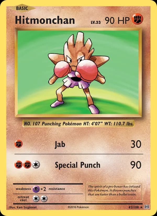 Hitmonchan 62/108, Evolutions