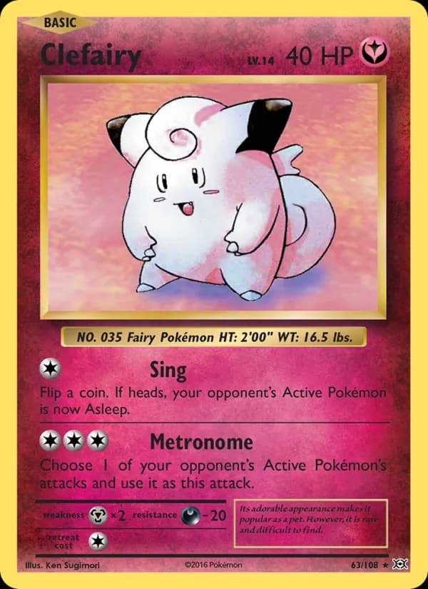 Clefairy 63/108, Evolutions