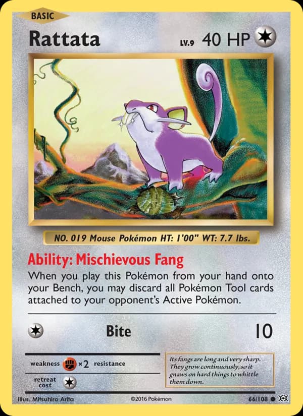 Rattata 66/108, Evolutions