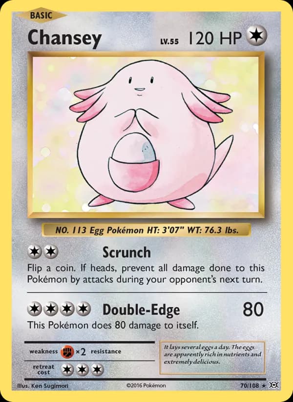 Chansey 70/108, Evolutions