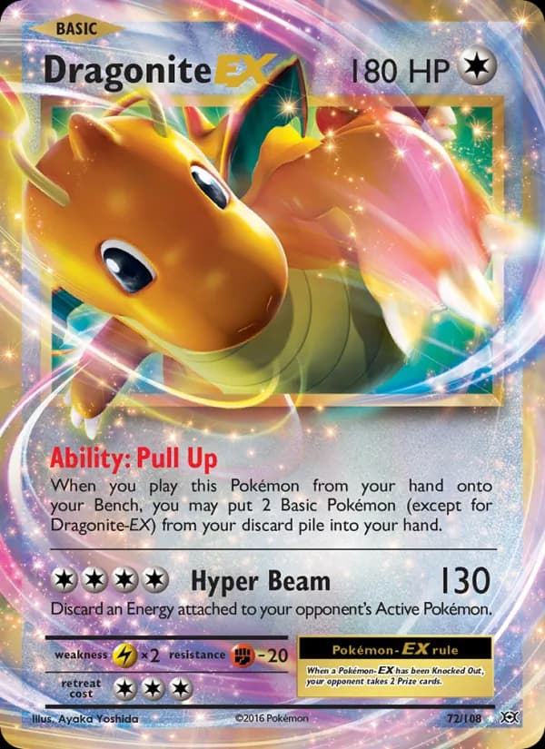 Dragonite EX 72/108, Evolutions