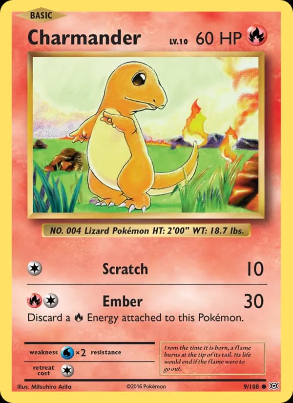 Charmander 9/108, Evolutions