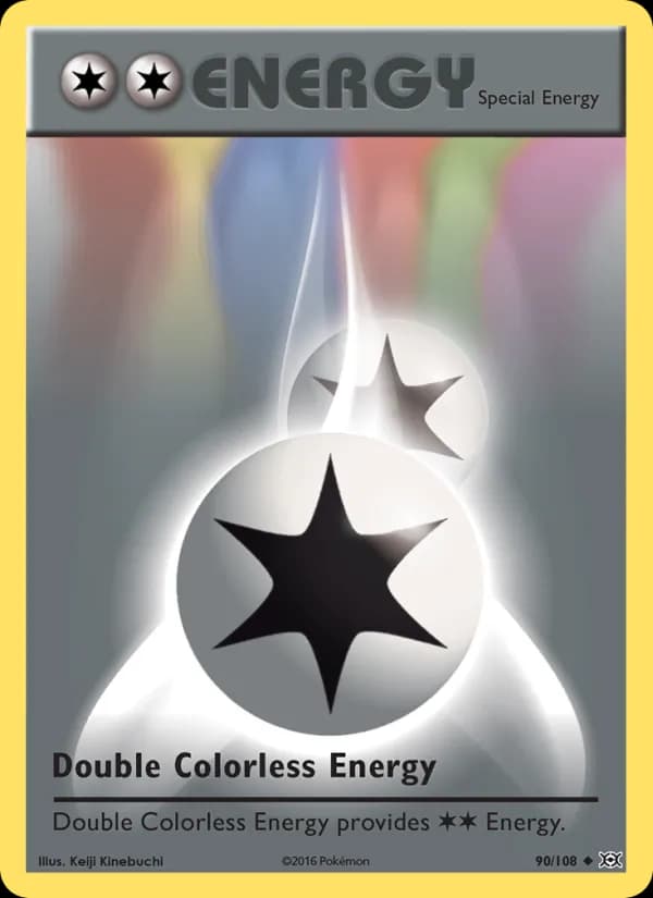 Double Colorless Energy 90/108, Evolutions