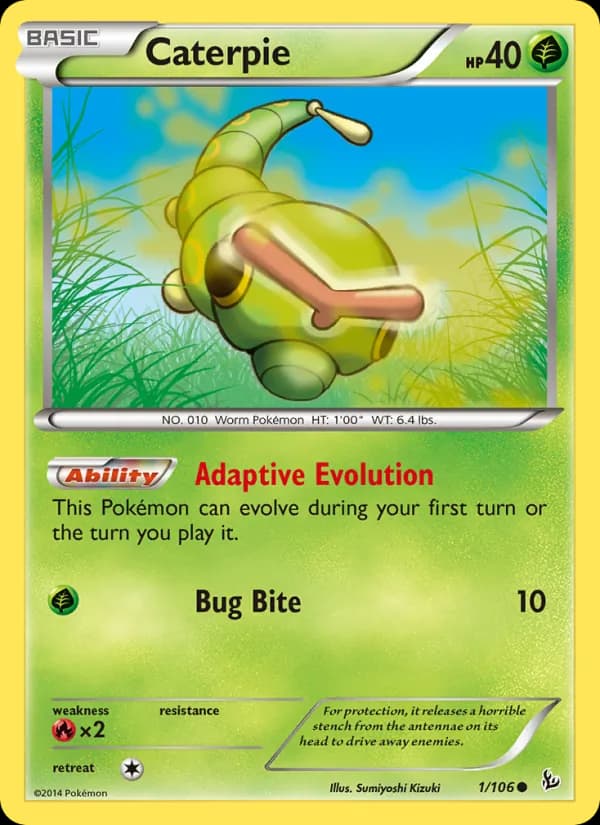 Caterpie 1/106, Flashfire