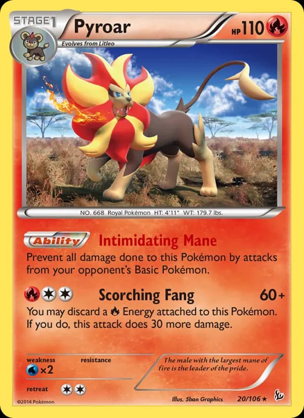 Pyroar 20/106, Flashfire