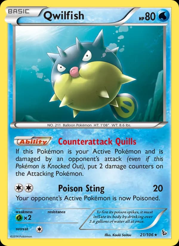 Qwilfish 21/106, Flashfire