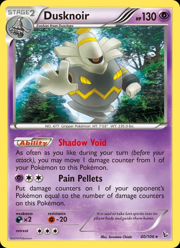 Dusknoir 40/106, Flashfire