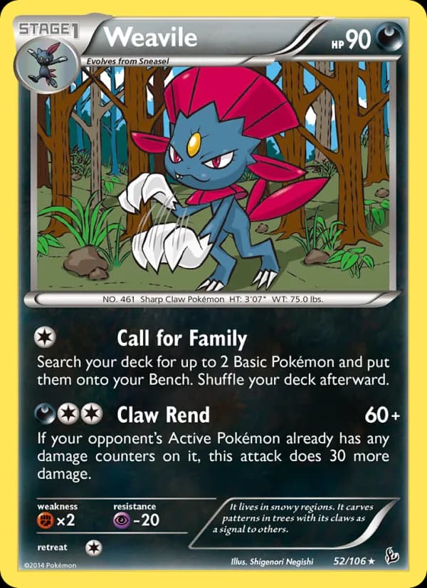 Weavile 52/106, Flashfire