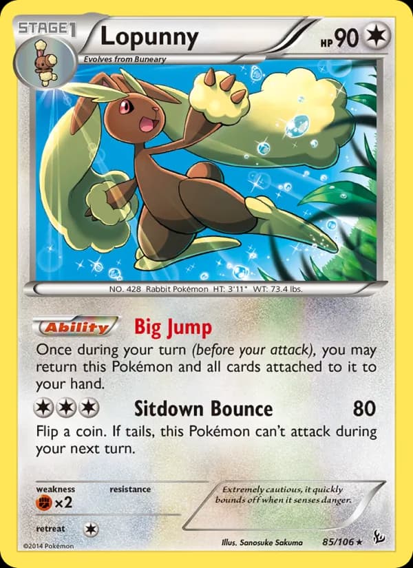 Lopunny 85/106, Flashfire
