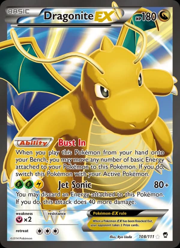 Dragonite EX 108/111, Furious Fists
