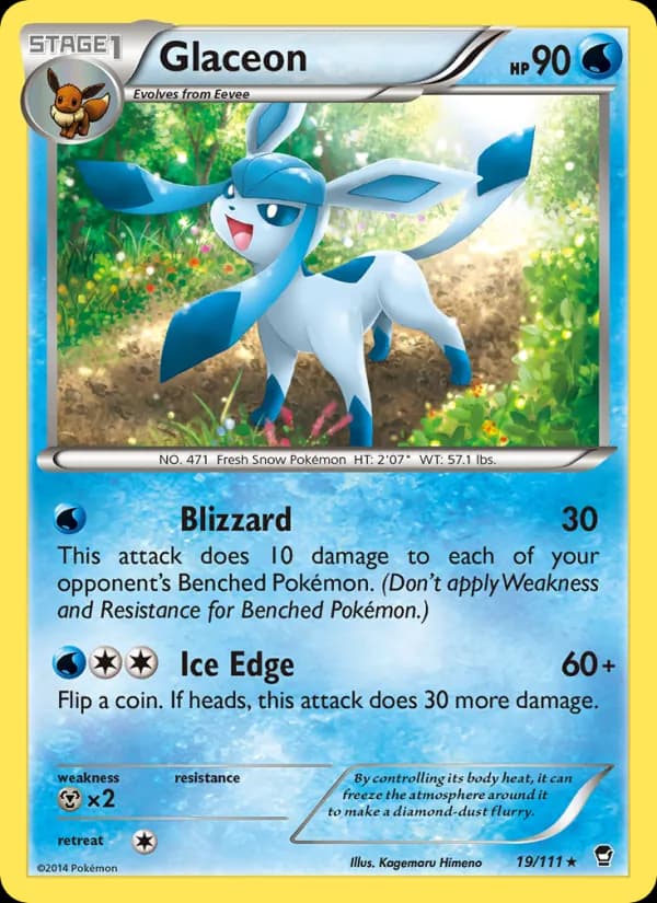 Glaceon 19/111, Furious Fists