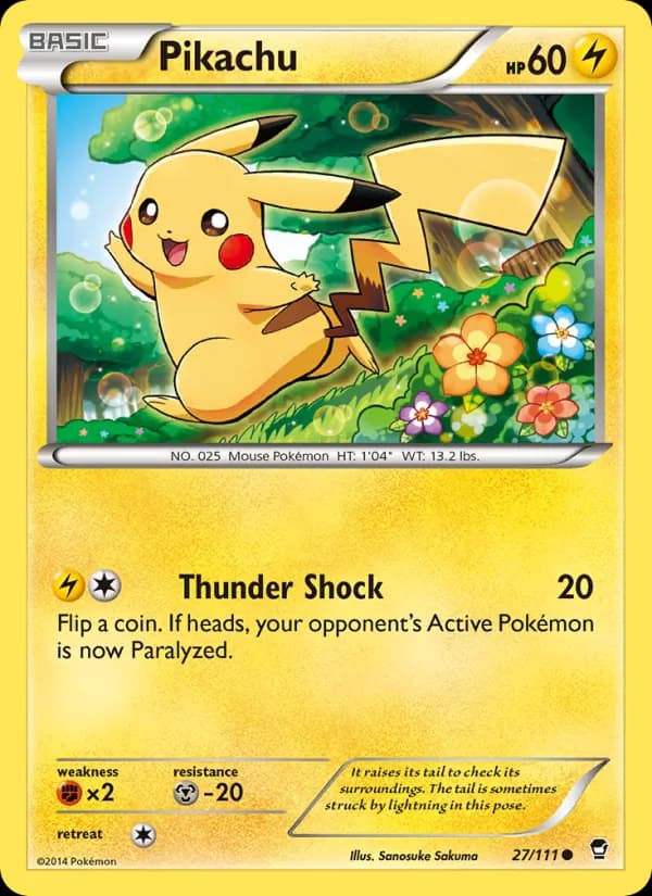 Pikachu 27/111, Furious Fists