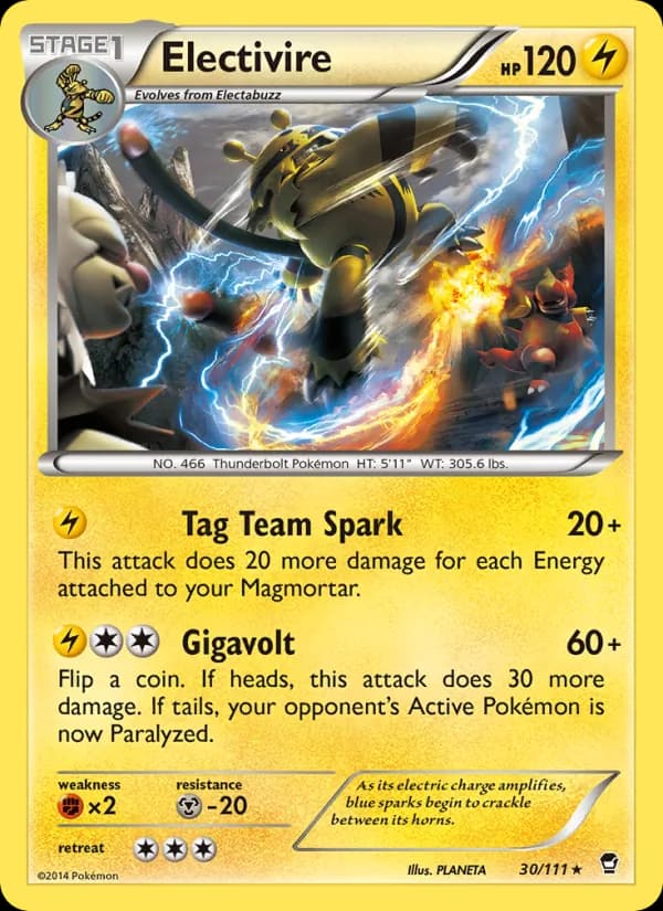Electivire 30/111, Furious Fists