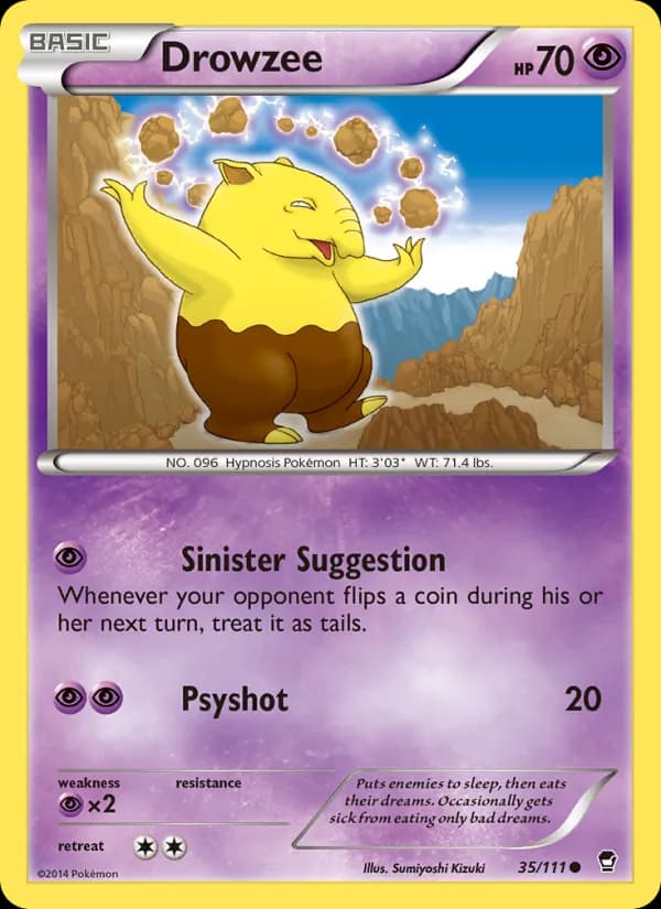 Drowzee 35/111, Furious Fists