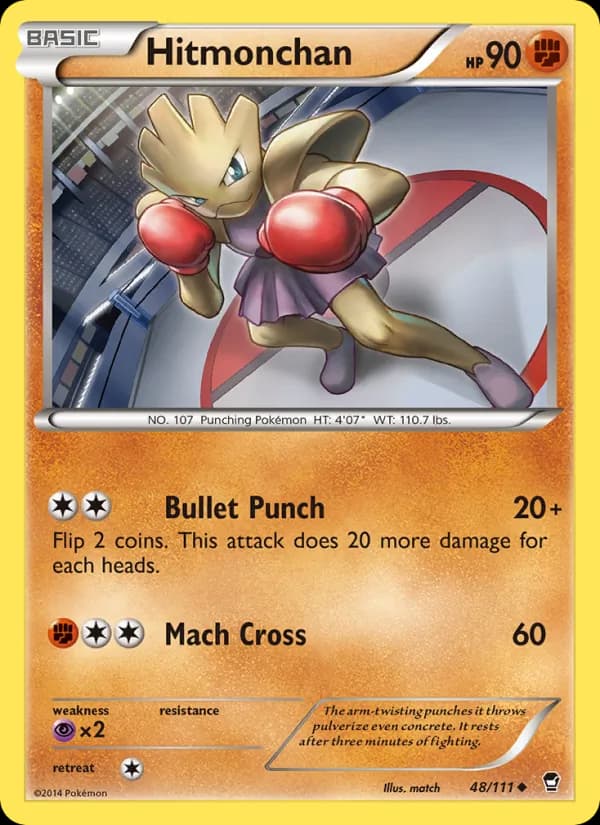 Hitmonchan 48/111, Furious Fists