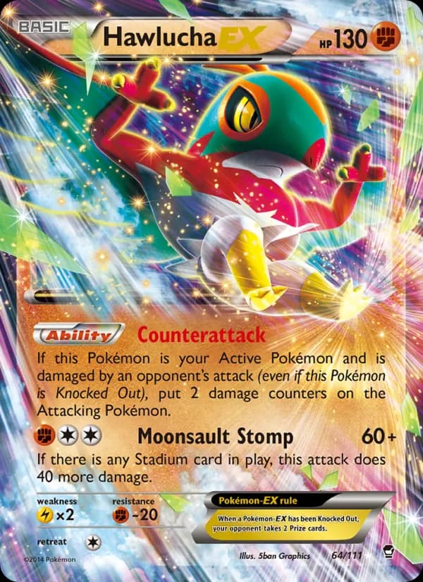 Hawlucha EX 64/111, Furious Fists