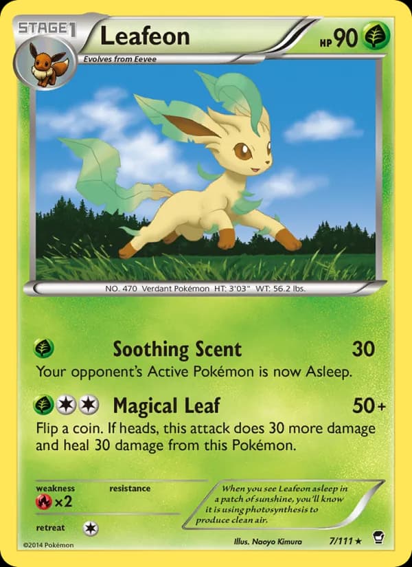 Leafeon 7/111, Furious Fists