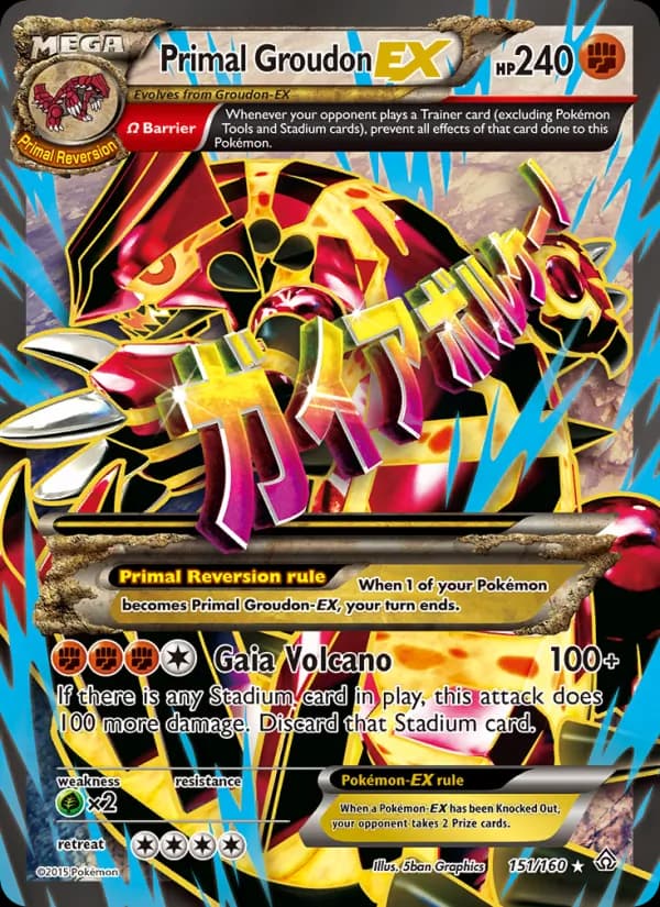 Primal Groudon EX 151/160, Primal Clash